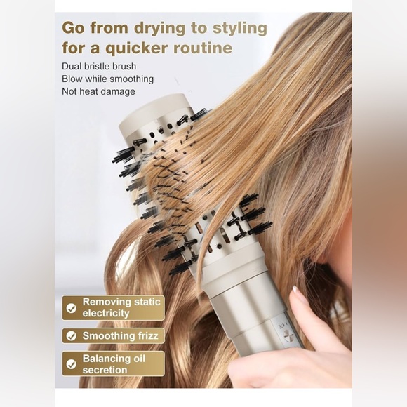 7 Magic Hair Dryer Brush & 6 in 1 Hair Styler,110,000 RPM High-Speed NIB NWT - Picture 6 of 16